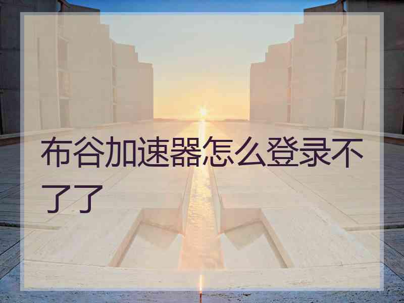 布谷加速器怎么登录不了了 布谷加速器怎么登录不了了