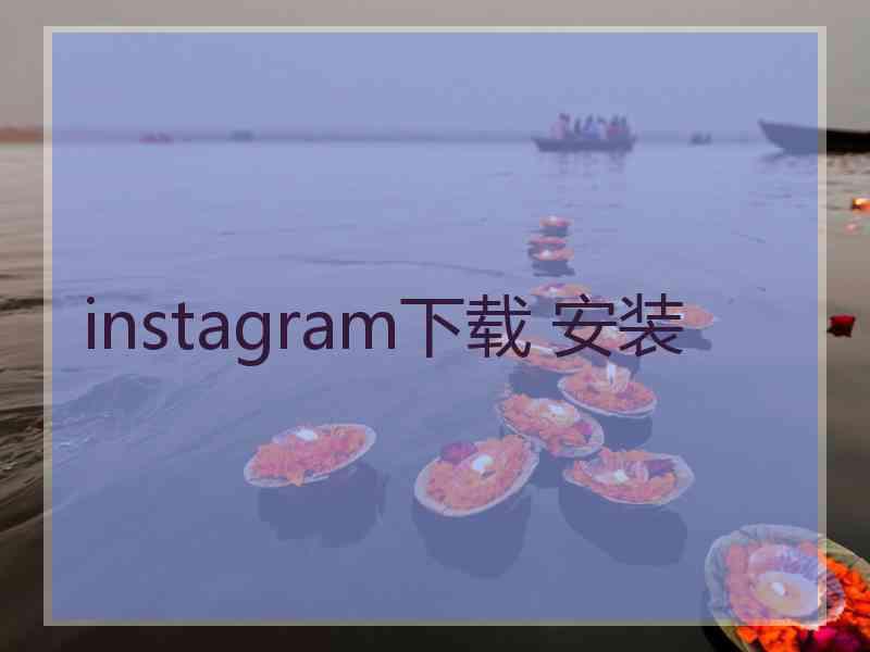 instagram下载 安装