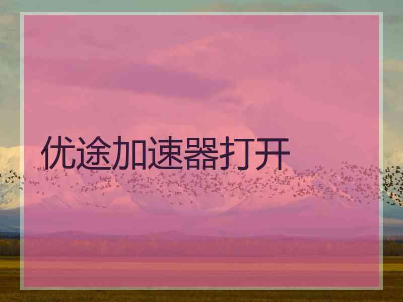 优途加速器打开
