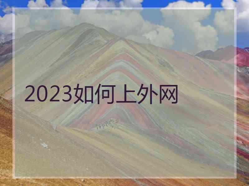 2023如何上外网
