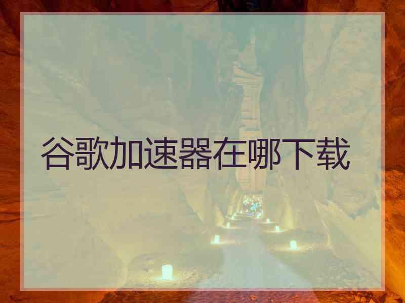 谷歌加速器在哪下载