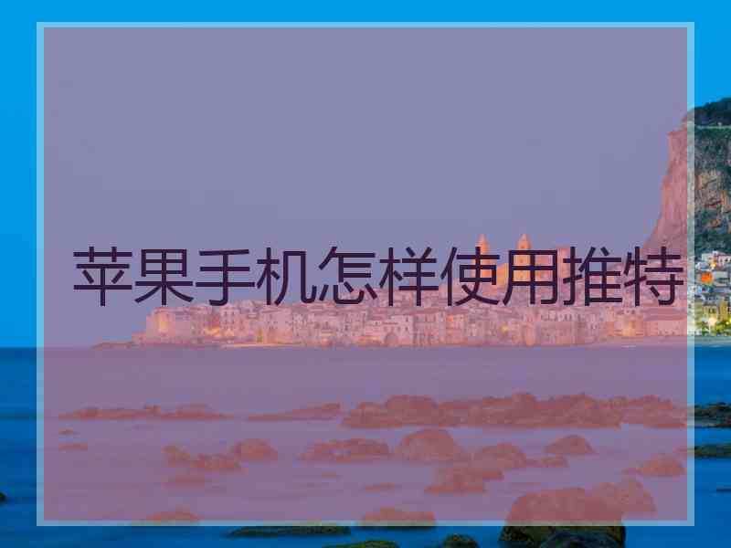 苹果手机怎样使用推特