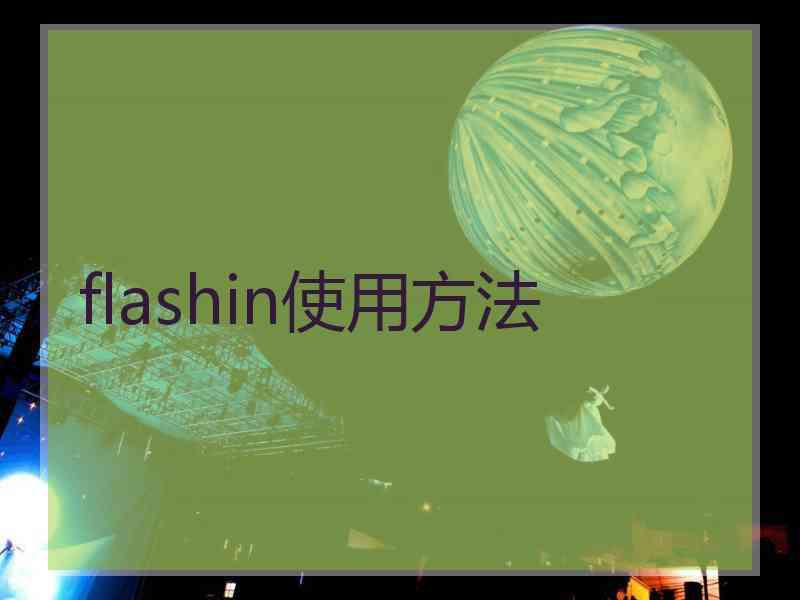 flashin使用方法