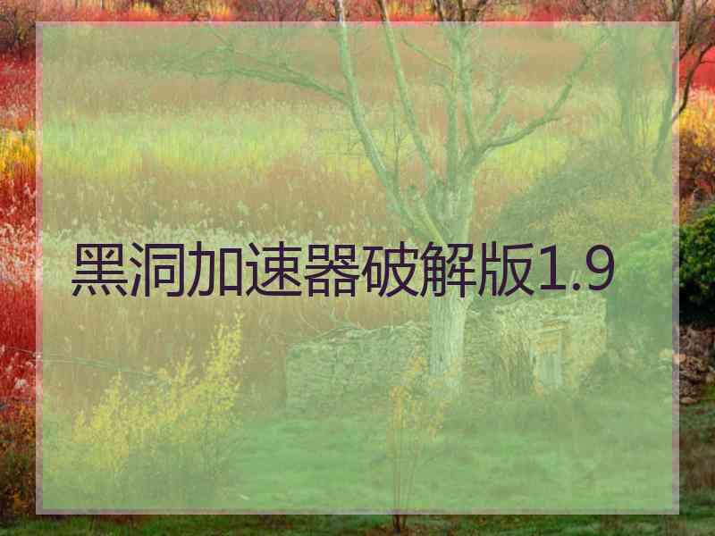 黑洞加速器破解版1.9