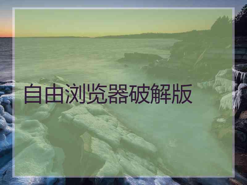 自由浏览器破解版
