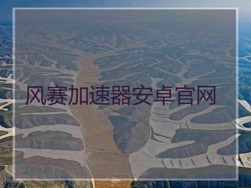 风赛加速器安卓官网