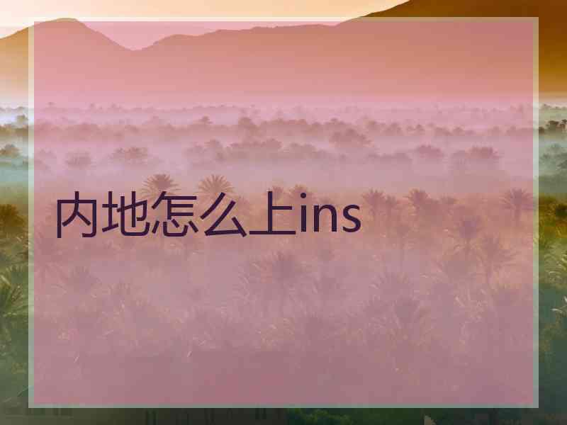 内地怎么上ins
