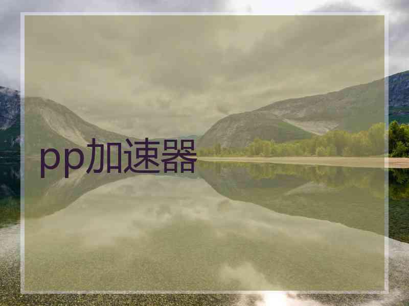 pp加速器